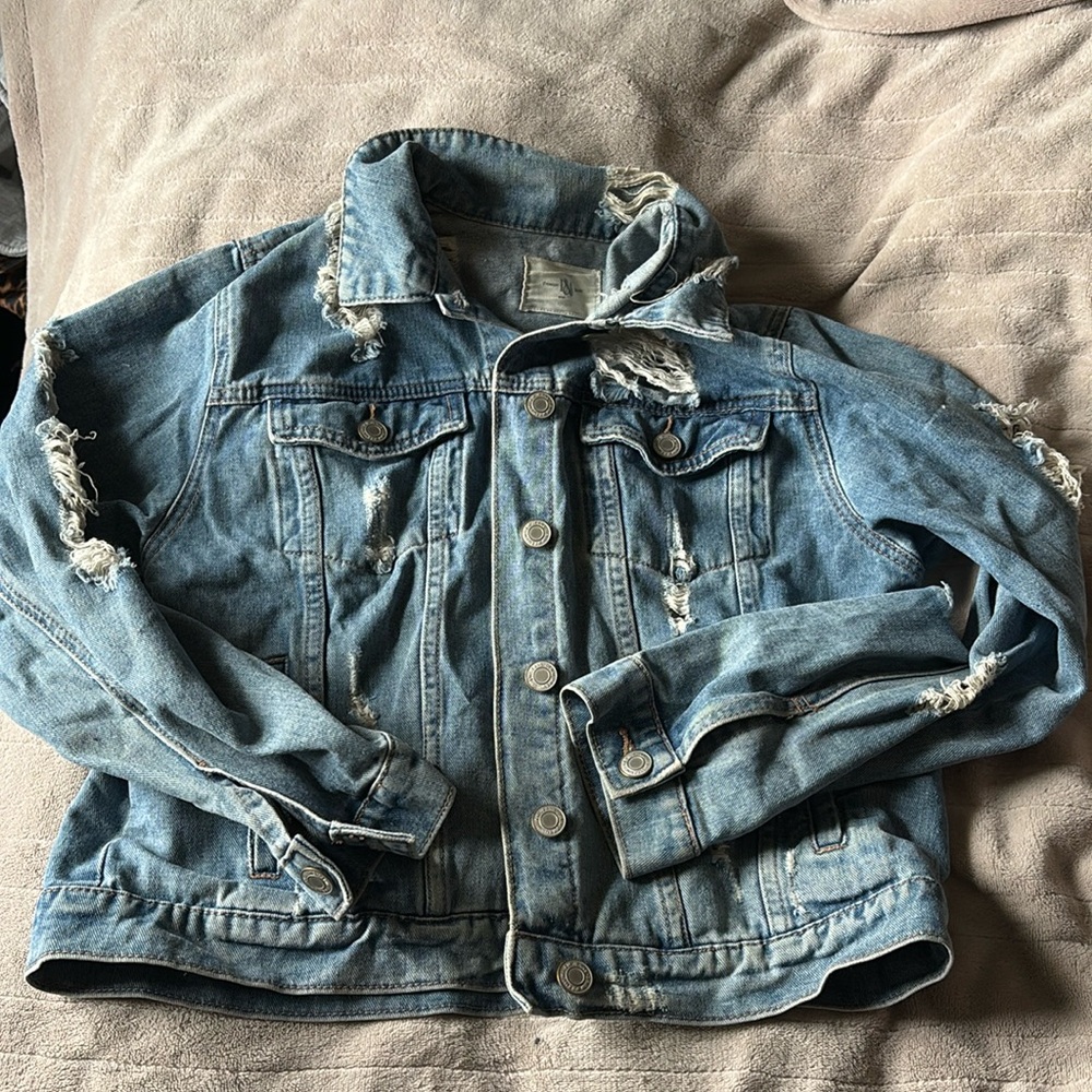 Distressed Jean jacket
